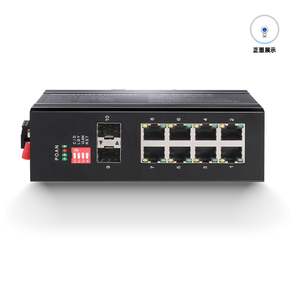 2*1000Base-X, 8*10/100/1000Base-X Industrial Ethernet Switches