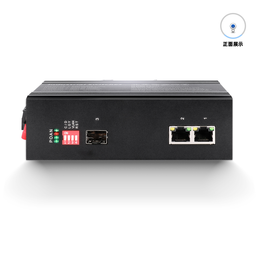 1*1000Base-X, 2*10/100/1000Base-T Industrial Ethernet Switches